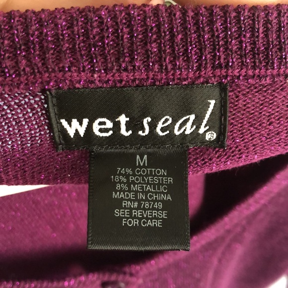 Purple Sparkle Sweater. Size Small - Picture 4 of 4